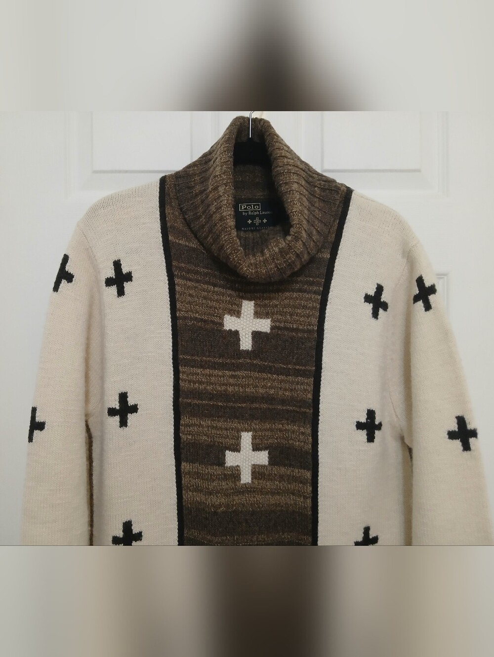 Polo Ralph Lauren X Naomi Glasses Wool-Blend Dress XL Southwestern Native Navajo - Picture 6 of 16